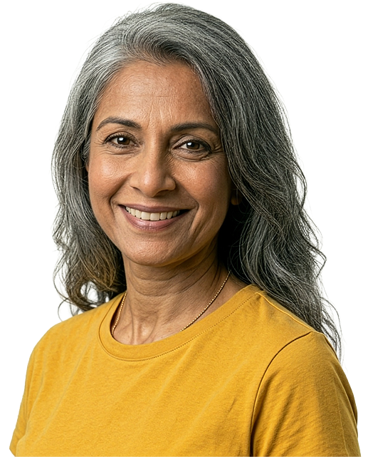 Woman smiling
